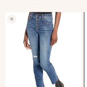 KUT Rachel Button Fly Denim